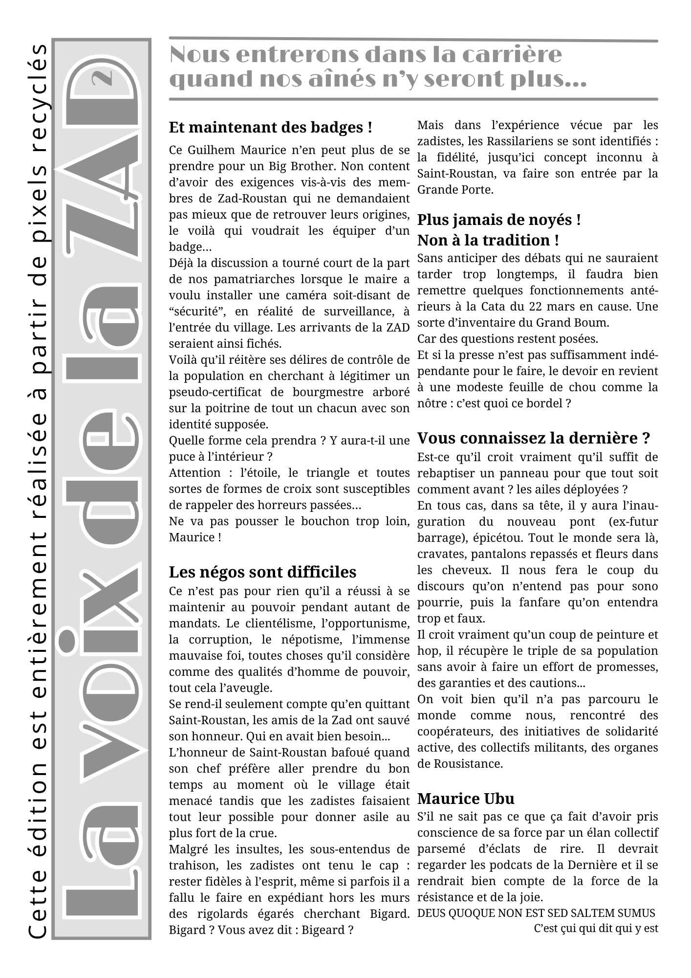 La Voix de la ZAD n°2