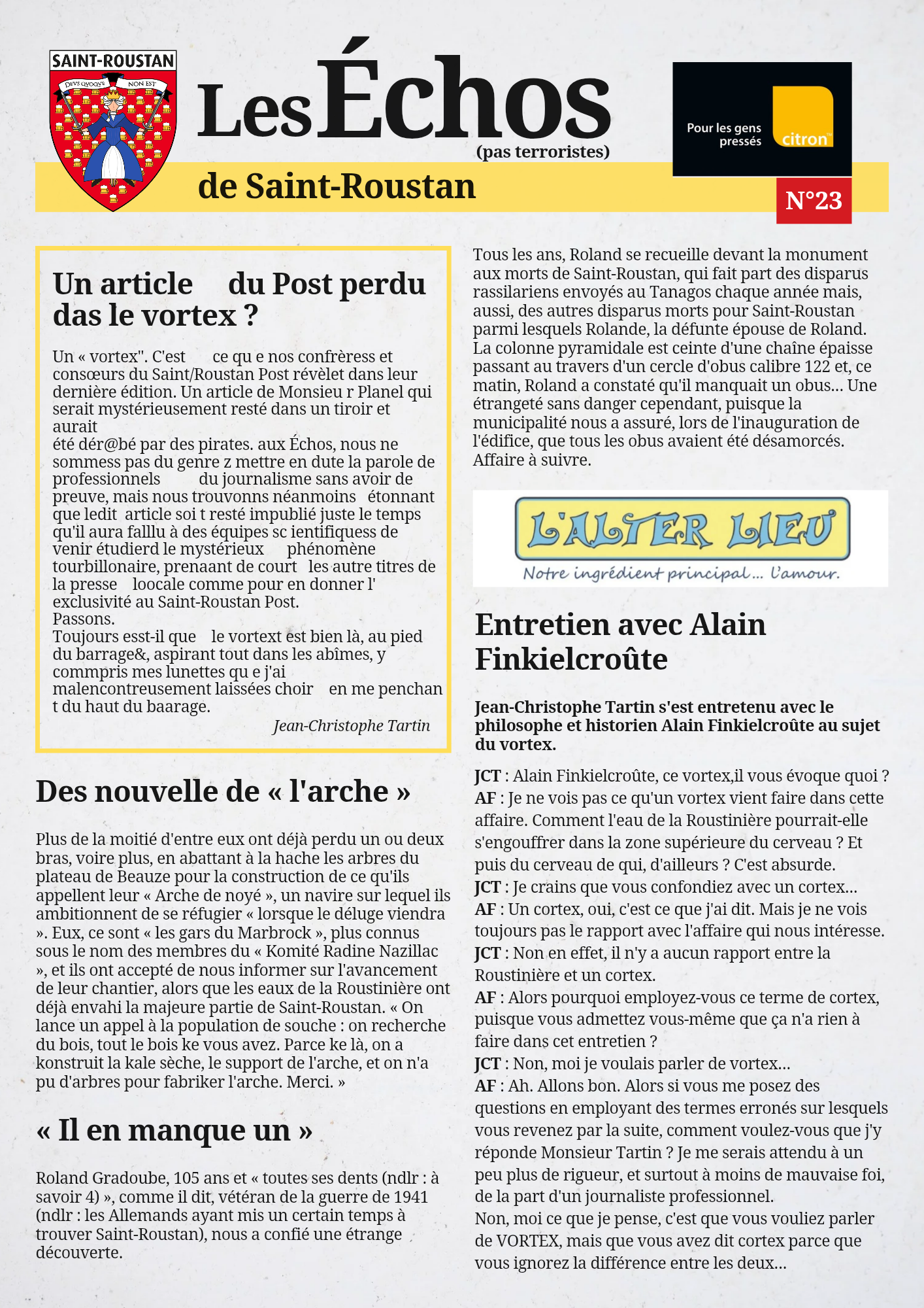 Les Échos de Saint-Roustan n°23
