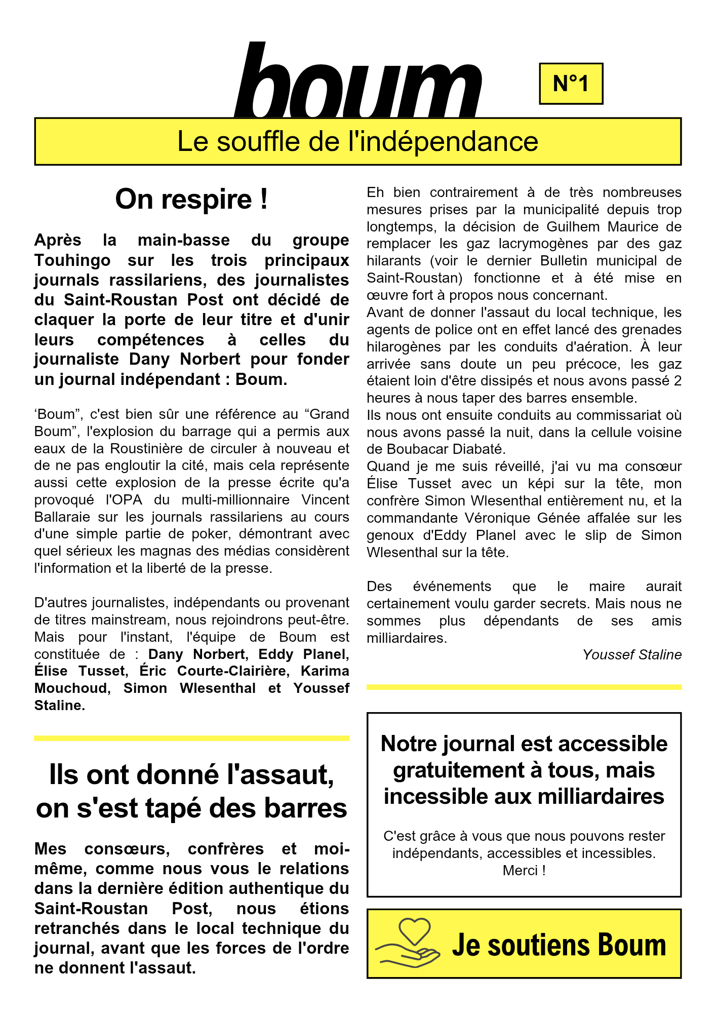 Boum n°1