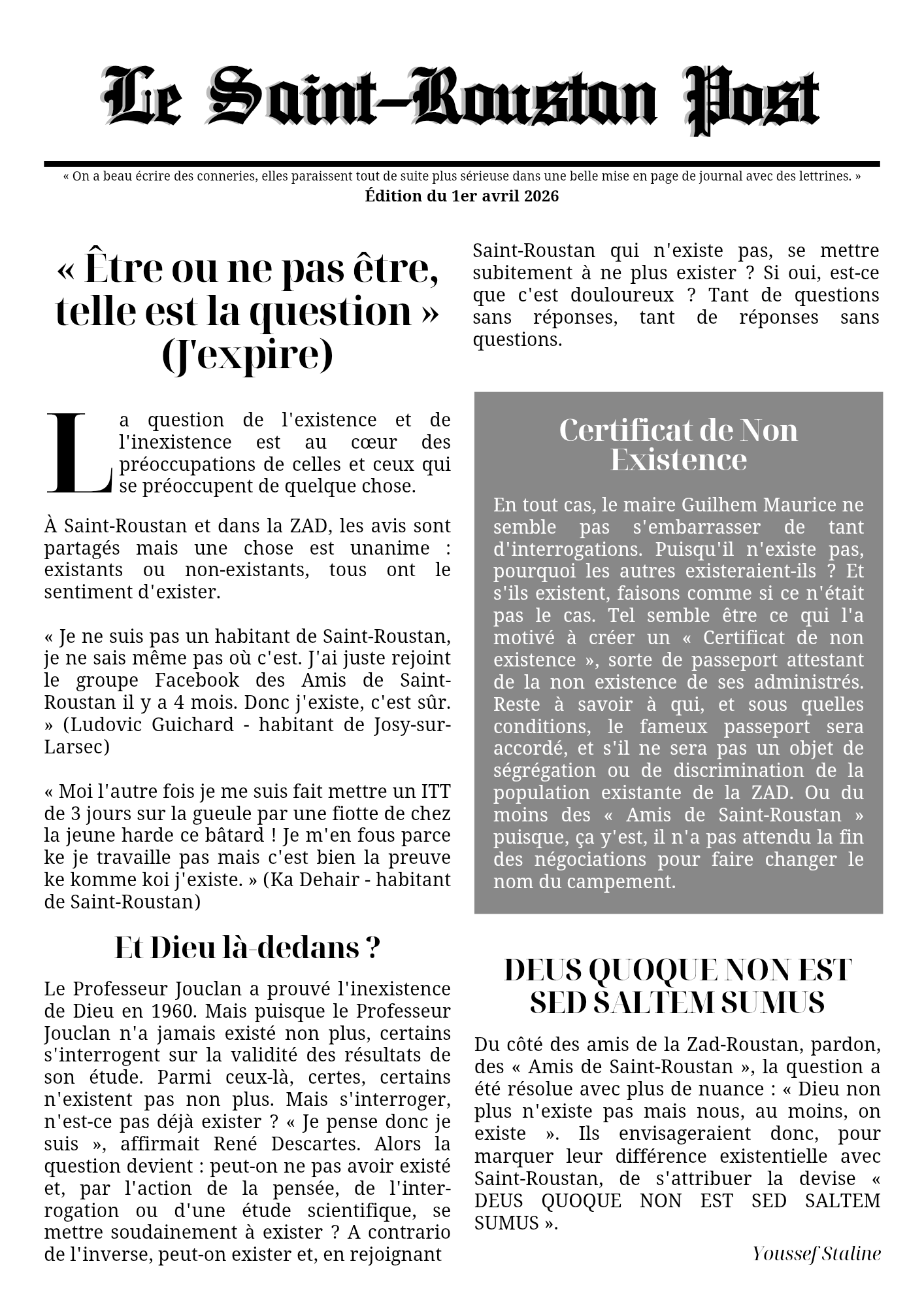 Le Saint-Roustan Post n°8