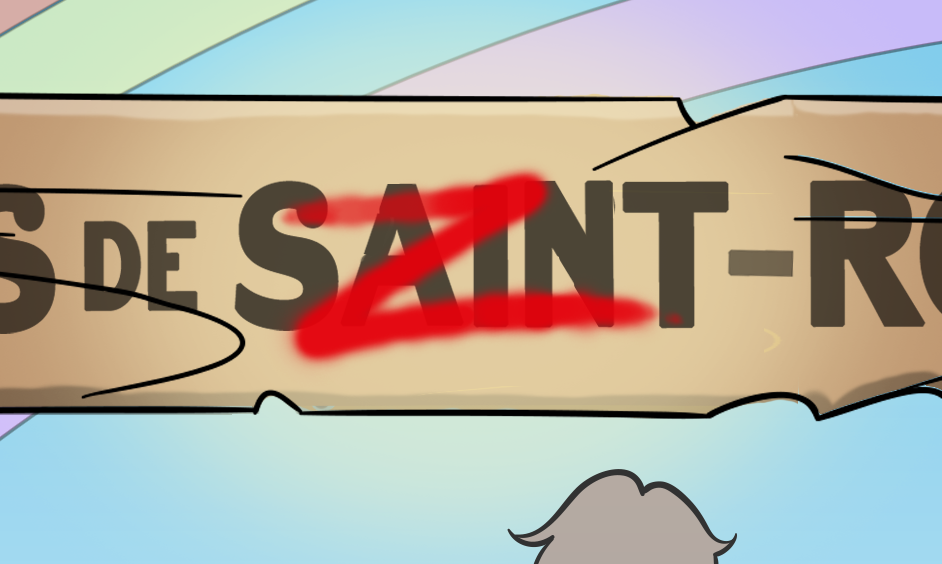 Le Saint de Saint-Roustan barré d'un Z