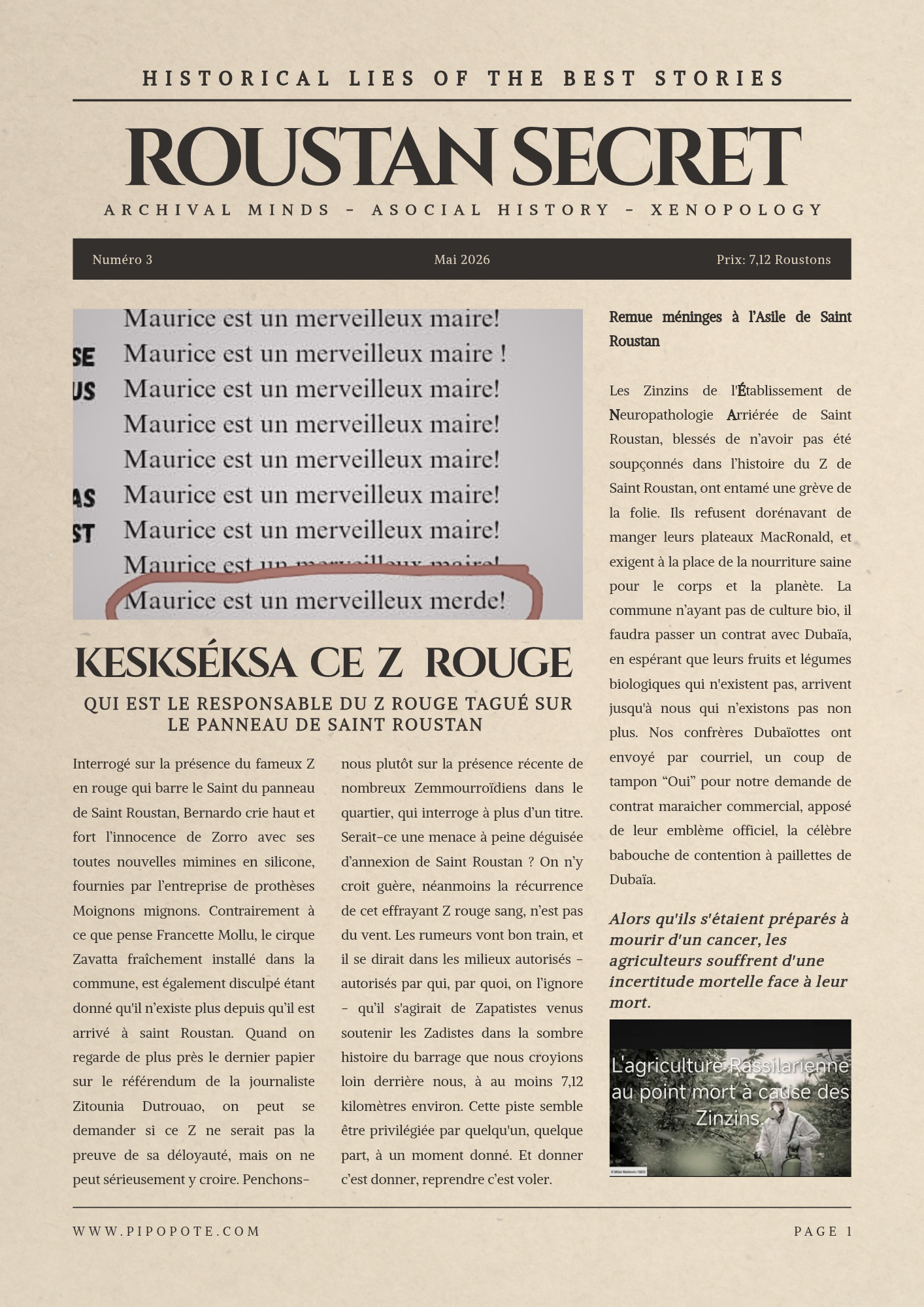Roustan Secret n°3