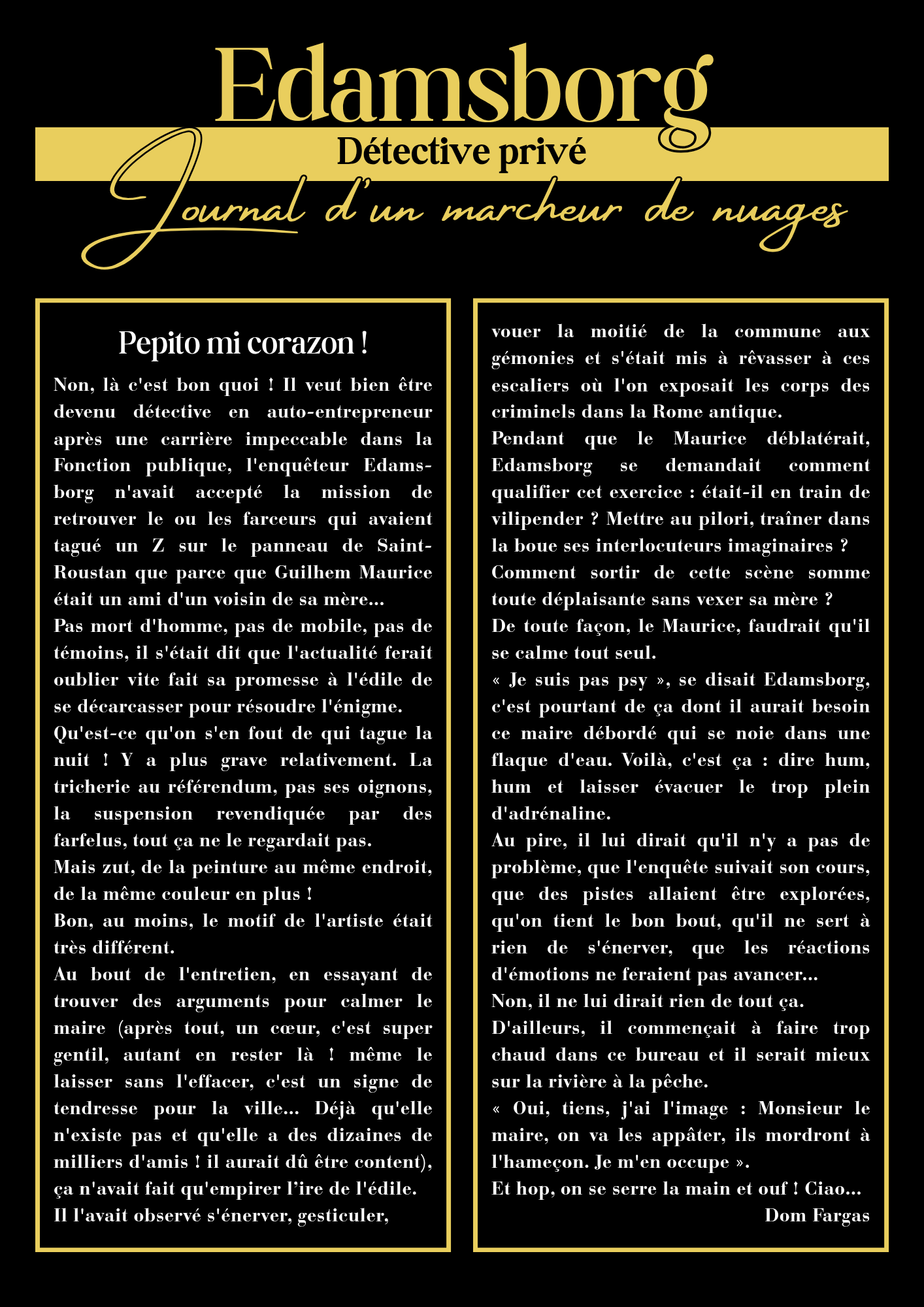 Edamsborg - Journal d'un marcheur de nuages n°4