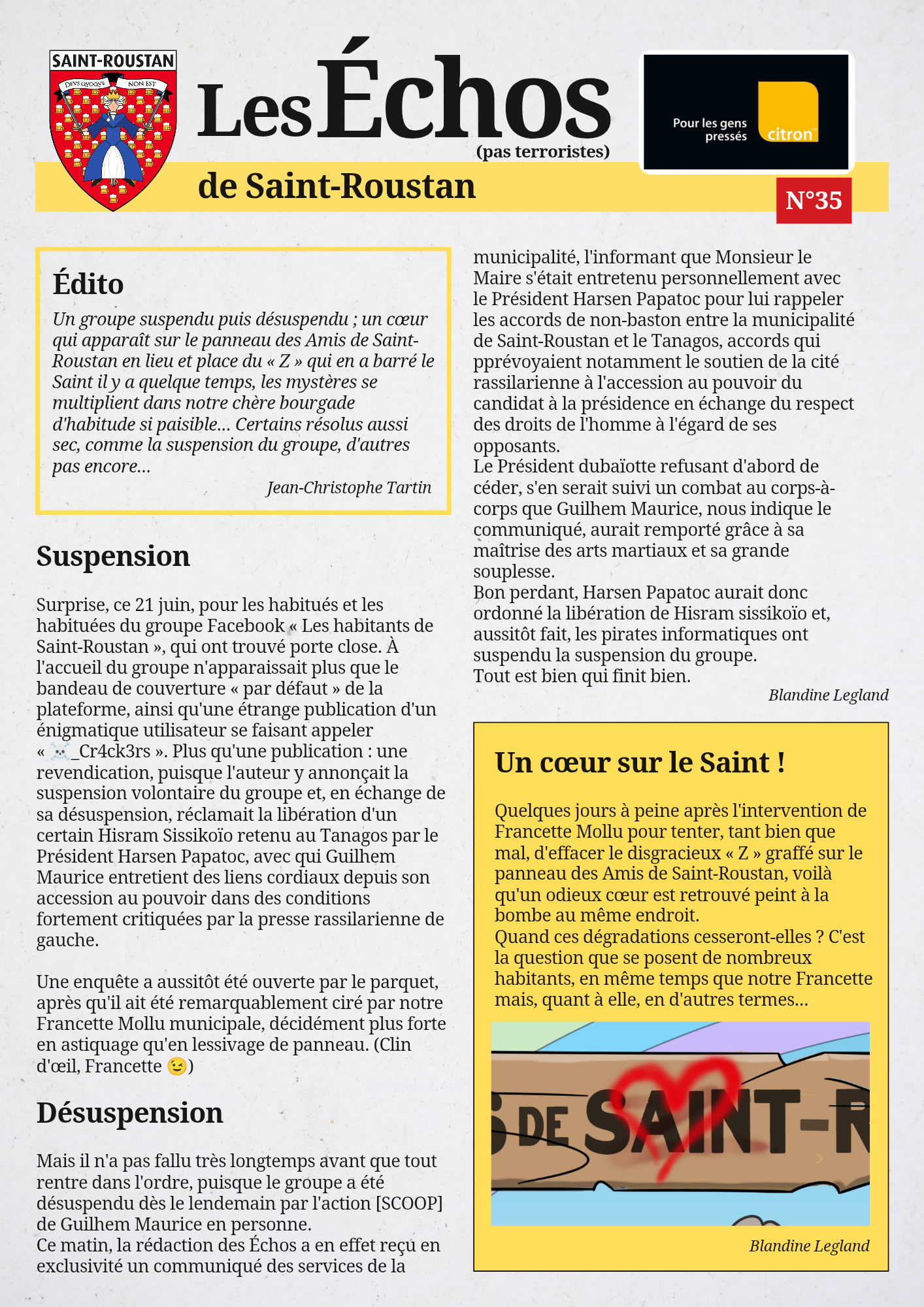 Les Échos de Saint-Roustan n°35
