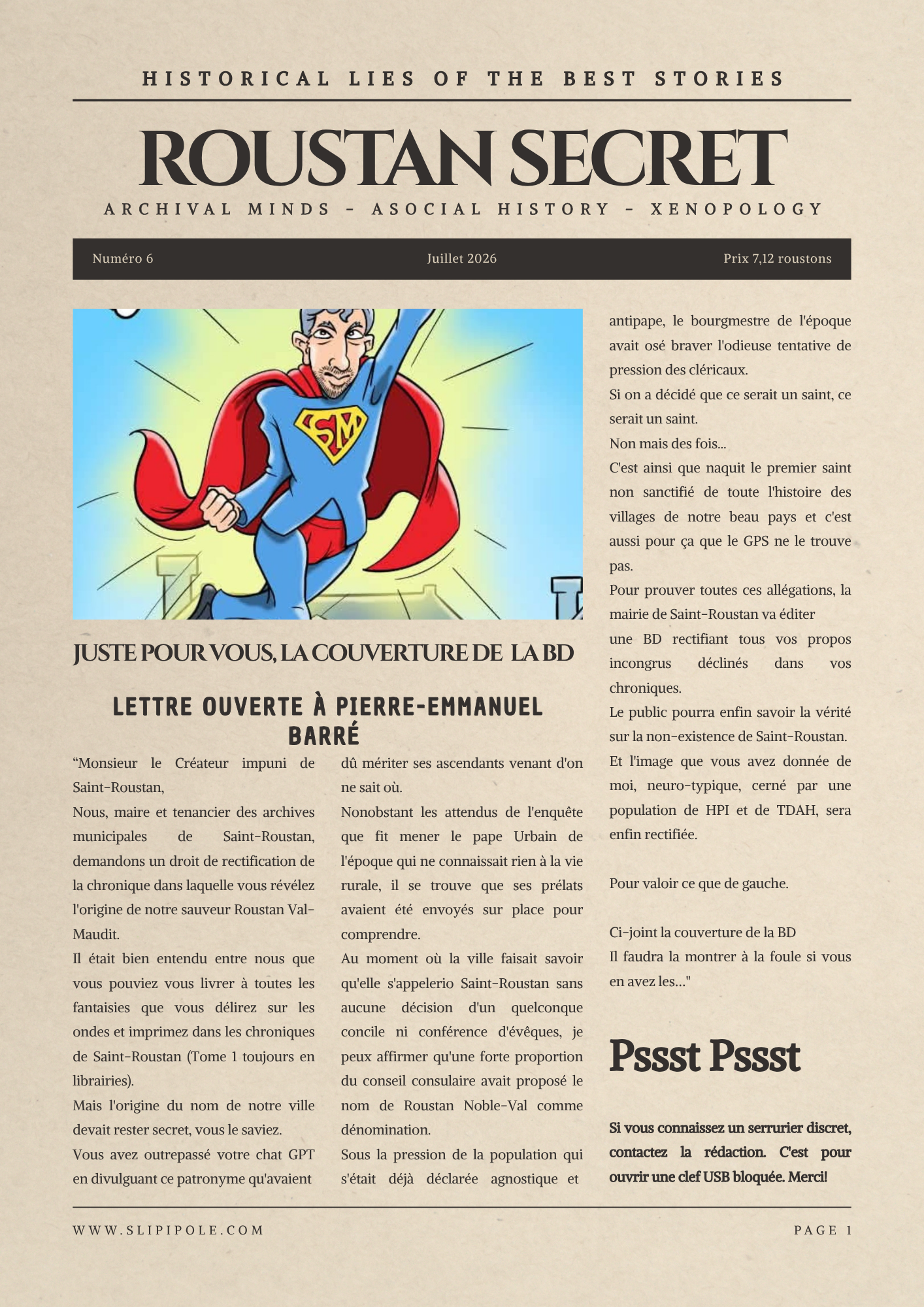 Roustan Secret n°6