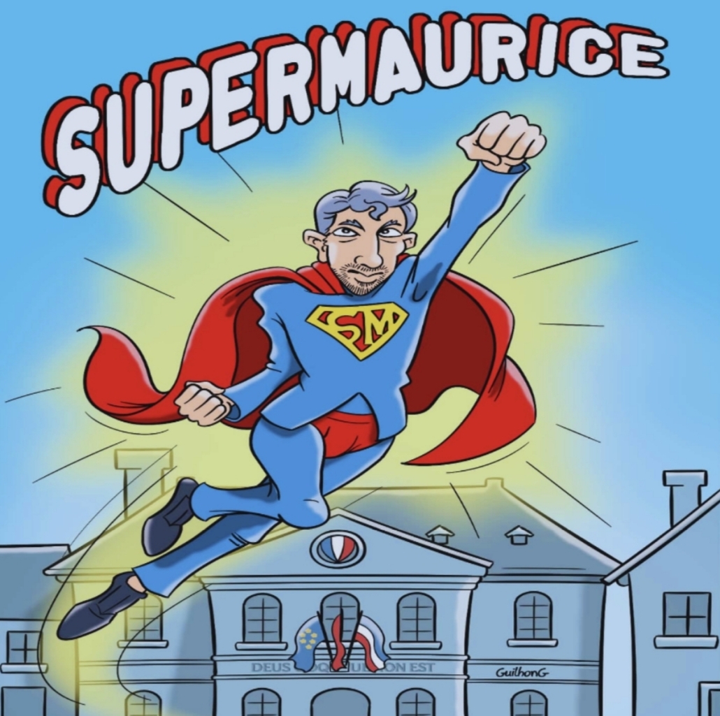 Supermaurice : image de couverture de la BD de Guilhem Maurice