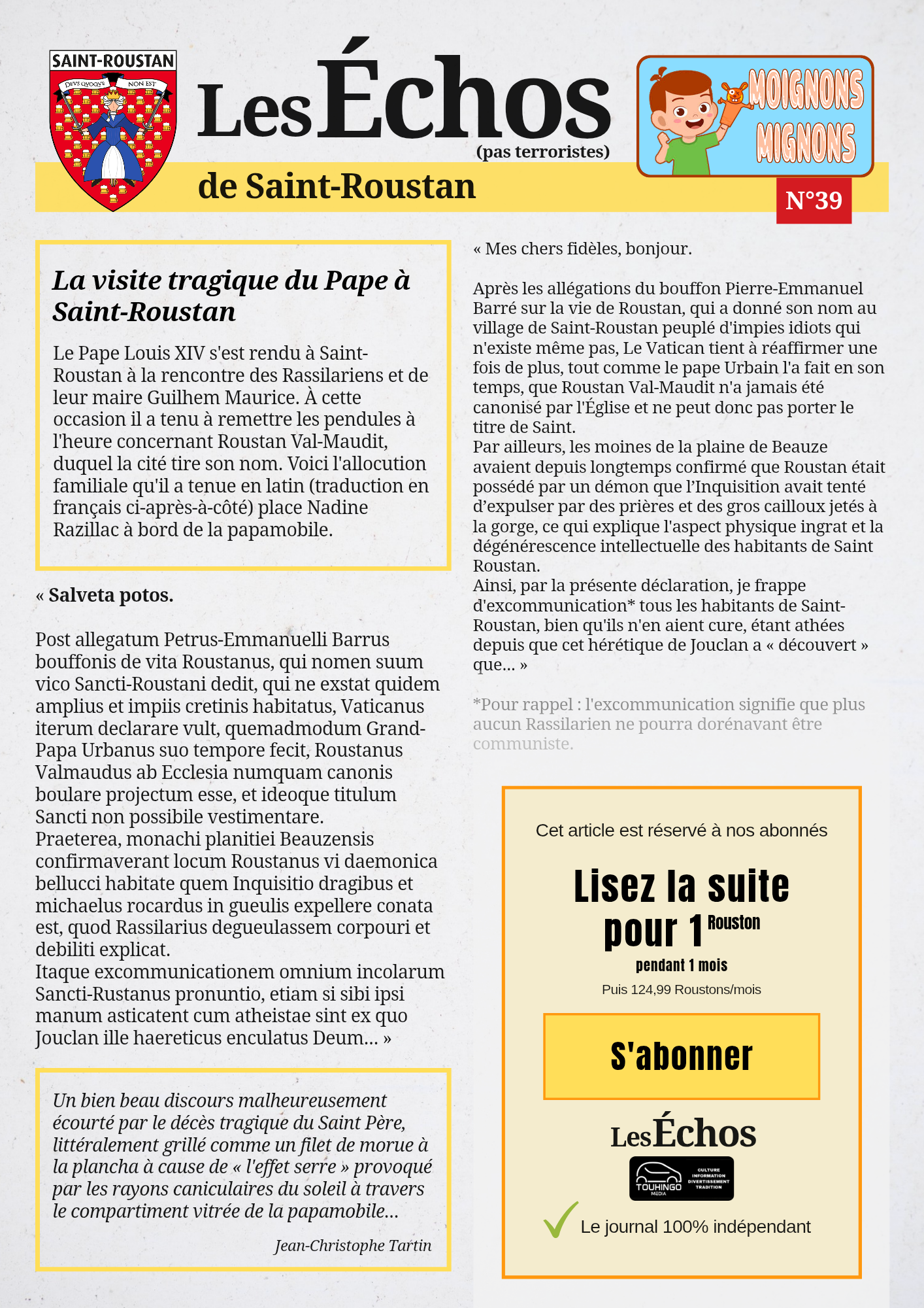 Les Échos de Saint-Roustan n°39