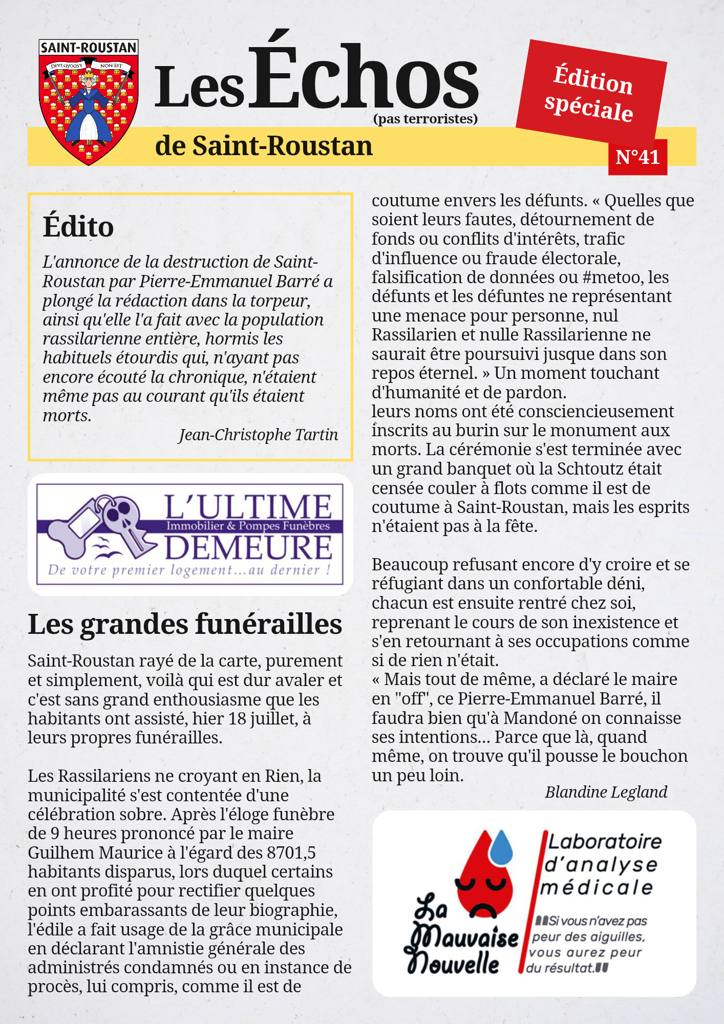 Les Échos de Saint-Roustan n°41