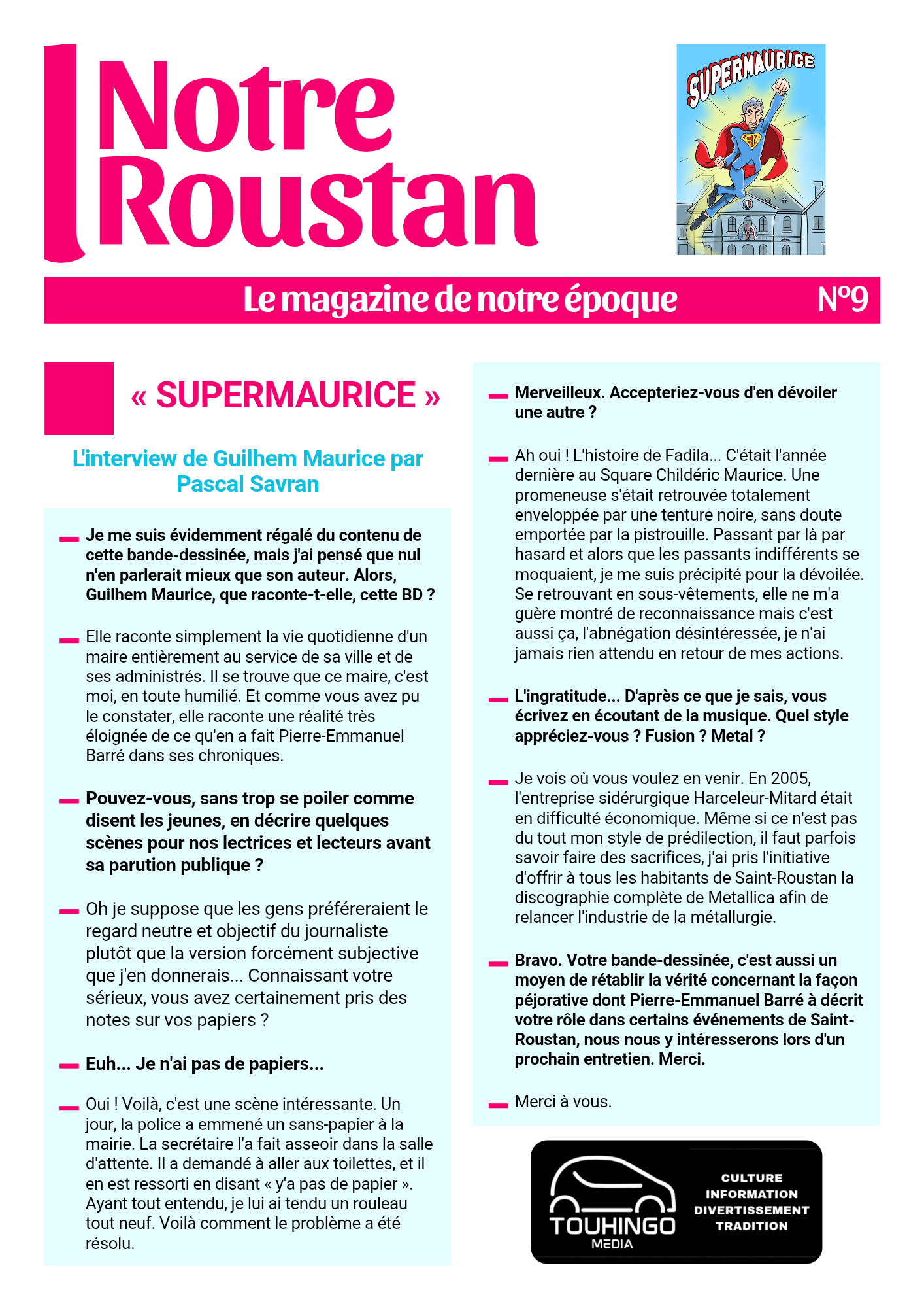 Notre Roustan n°9