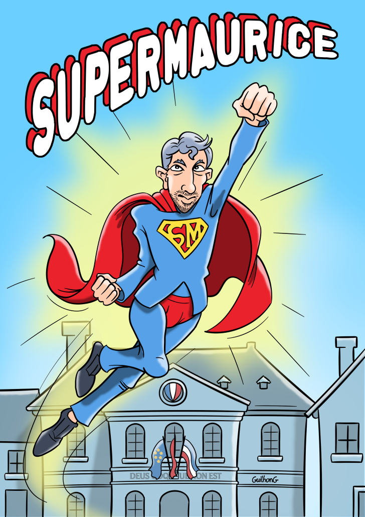 Supermaurice : couverture de la BD de Guilhem Maurice