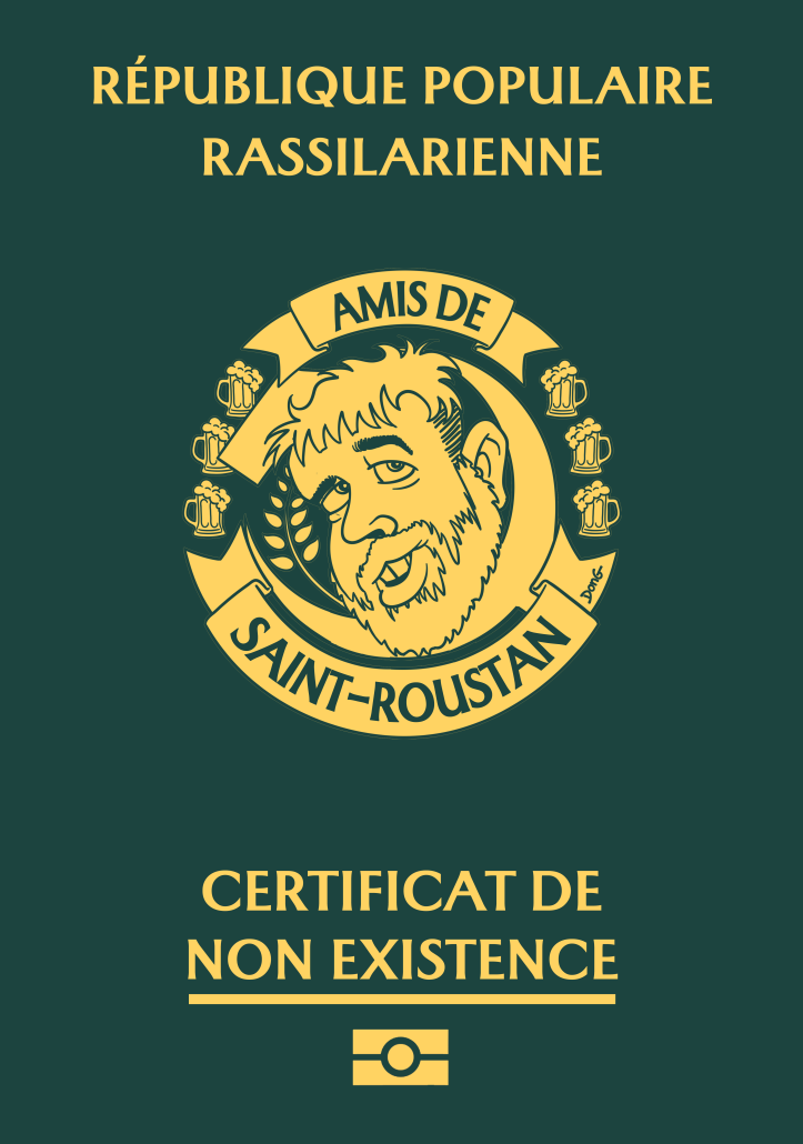 Image du faux certificat de non-existence de Dédé, avec le visage d'Aymeric Lonpret en lieu et place de celui de Nadine Razillac