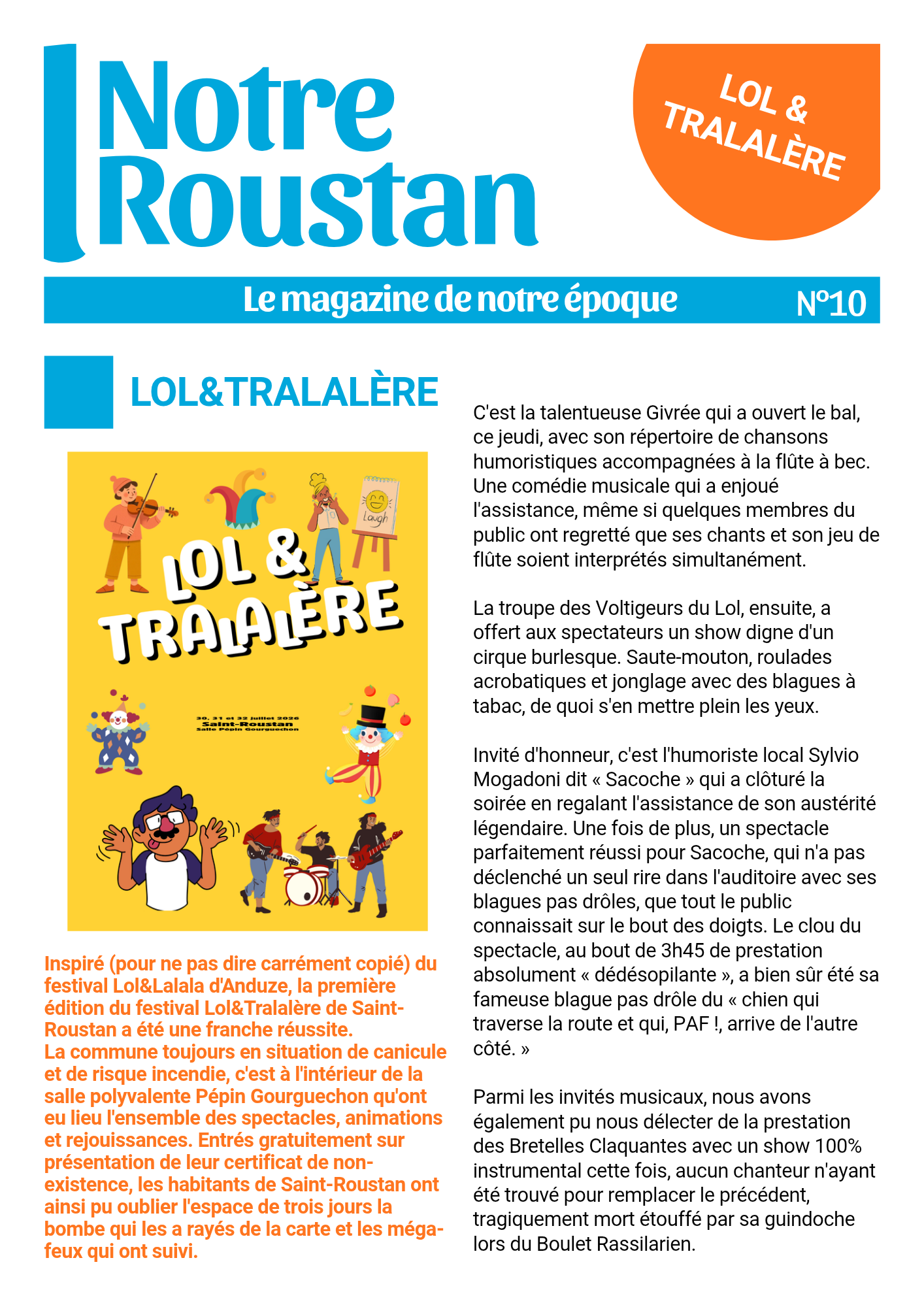 Image de la Une de Notre Roustan n°10